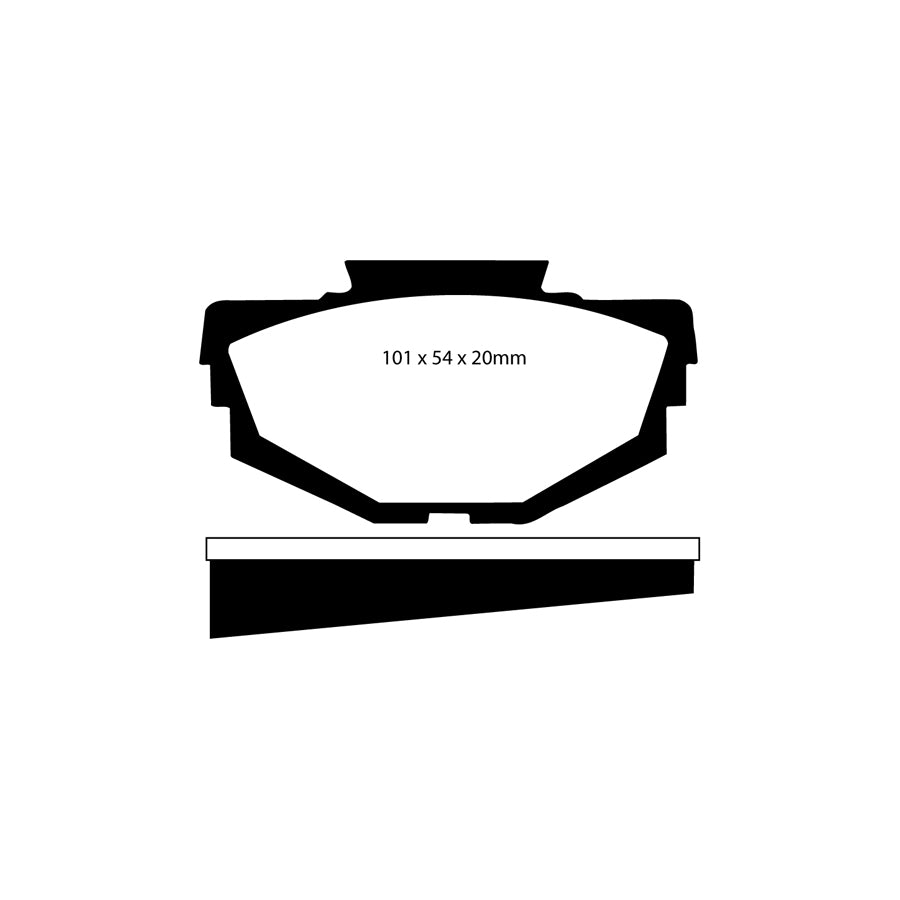 EBC DP2155 Austin Innocenti Morris Riley Greenstuff Front Brake Pads 2 | ML Performance UK Car Parts