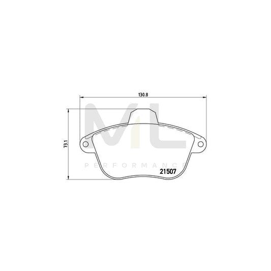 Brembo P 61 048 Brake Pad Set For Peugeot 605 Saloon | ML Performance Car Parts