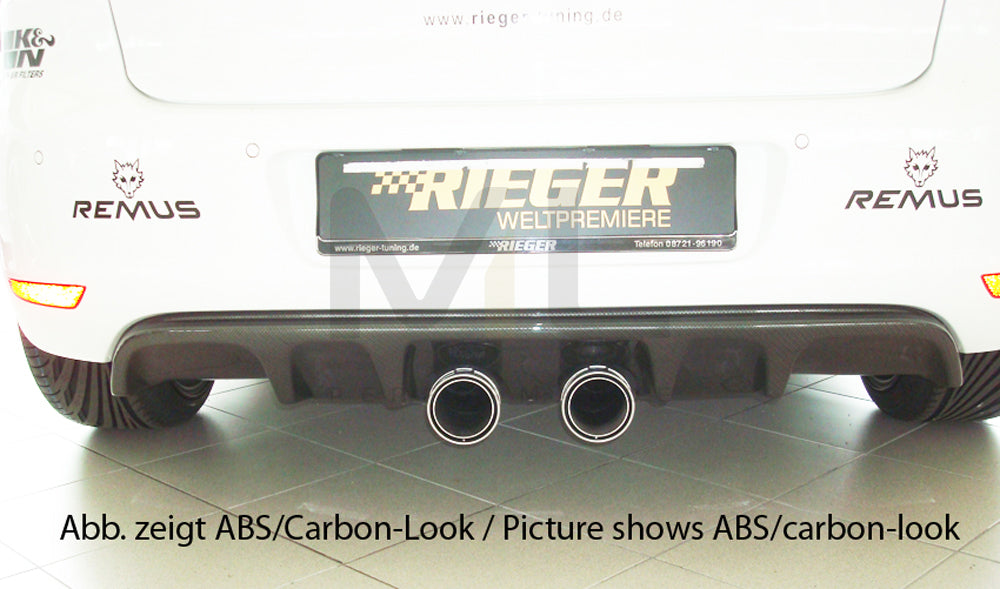 Rieger 00059514 VW Mk6 Golf Rear Diffuser 3 | ML Performance UK Car Parts