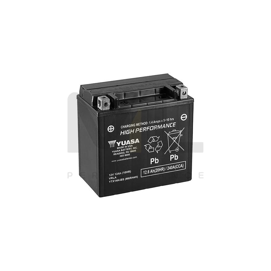 Yuasa YTX14H-BS 12v VRLA Motorbike Battery | ML Performance UK Car Parts