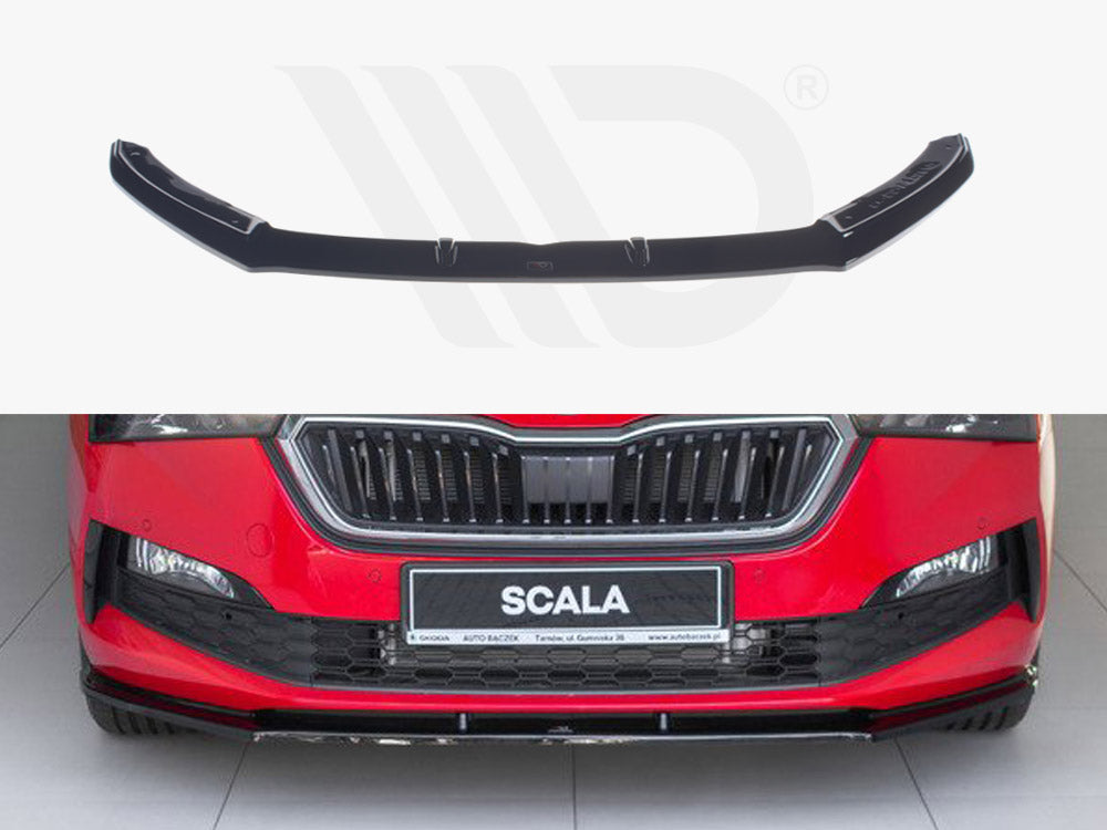 Maxton Design SK-SC-1-FD1T Front Splitter V.1 Skoda Scala (2019-up) | ML Performance UK Car Parts