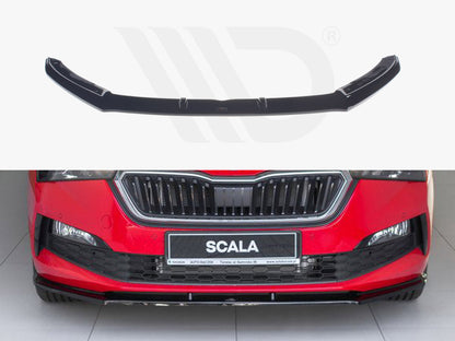 Maxton Design SK-SC-1-FD1T Front Splitter V.1 Skoda Scala (2019-up) | ML Performance UK Car Parts