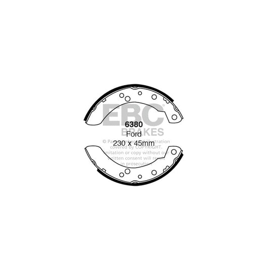 EBC 6380 Ford Transit Rear Brake Shoes 1 | ML Performance UK Car Parts