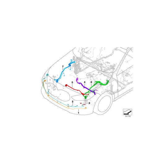 Genuine BMW 61128736650 F44 Set Of Cables, Front Bumper (Inc. M235iX, 218i & 220d) | ML Performance UK