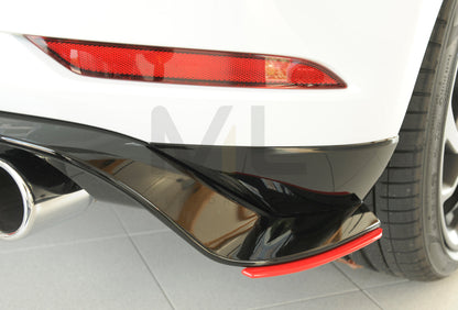 Rieger 00059519 VW Mk7 Golf GTI-TCR Rear Side Splitter 6 | ML Performance UK Car Parts