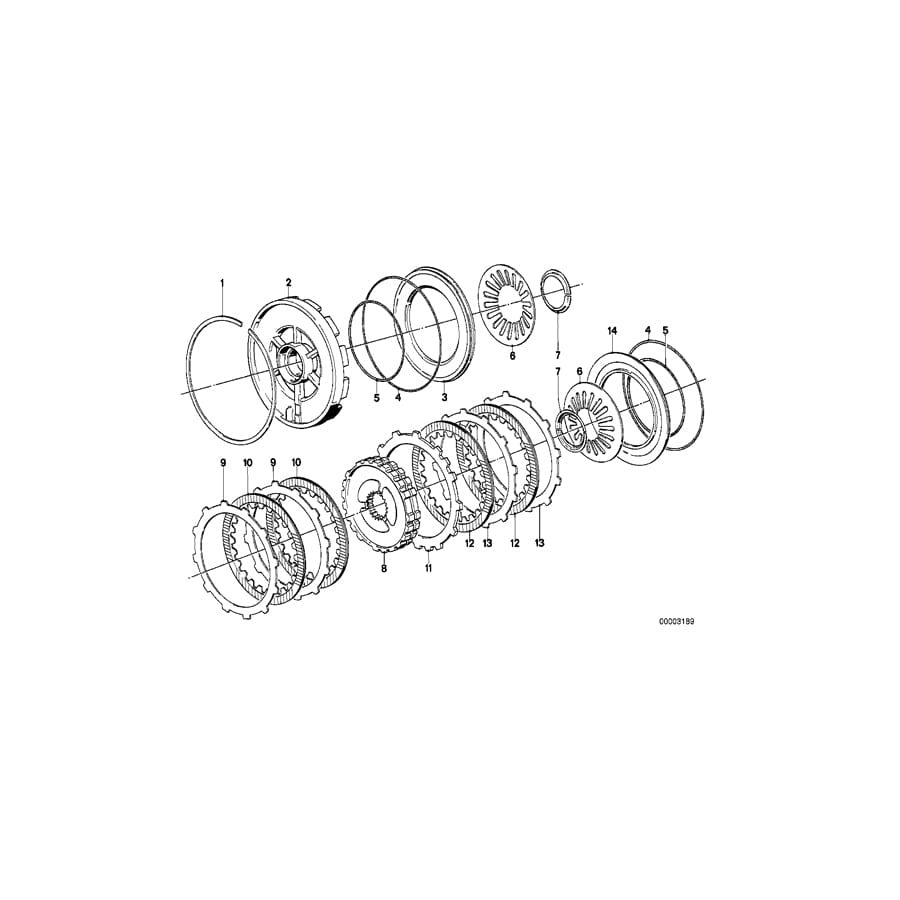 Genuine BMW 24231209824 E23 E24 E34 Outer Disc 1,60 (Inc. 745i, 735i & 535i) | ML Performance UK Car Parts