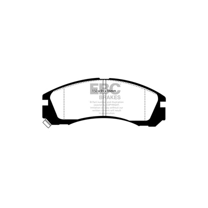 EBC PD01KF1023 Mitsubishi Delica Greenstuff Front Brake Pad & Plain Disc Kit  2 | ML Performance UK Car Parts