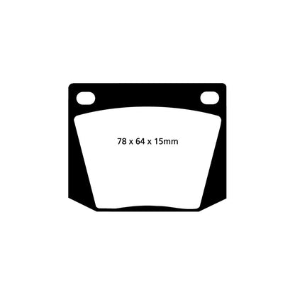 EBC DP2169 Ford Rover Triumph Wolseley Greenstuff Front Brake Pads - Girling/TRW Caliper 2 | ML Performance UK Car Parts