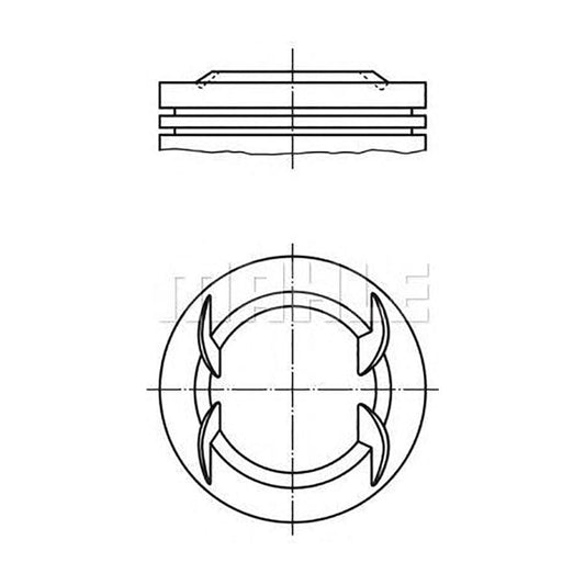 MAHLE ORIGINAL 063 52 02 Piston 82,6 mm, with piston rings | ML Performance Car Parts