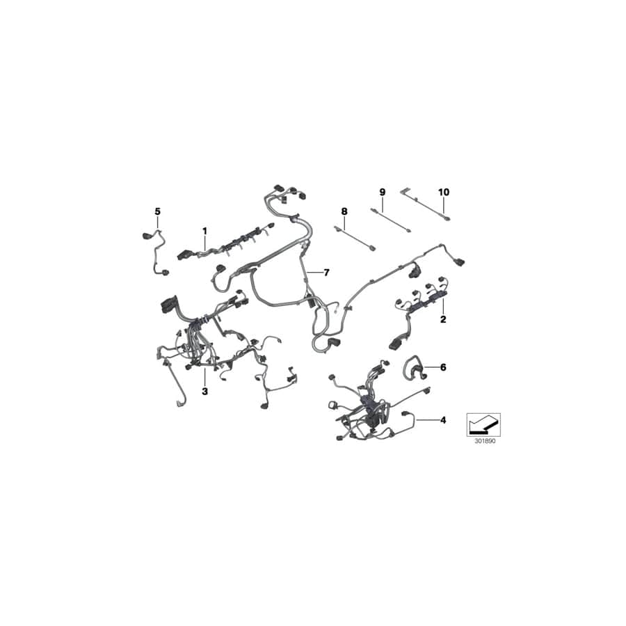 Genuine BMW 12517633265 F10 F13 F12 Wiring Loom, Eng., Valvetronic Servomtr 45017 (Inc. 650iX 4.4, 550iX & 750iX) | ML Performance UK Car Parts