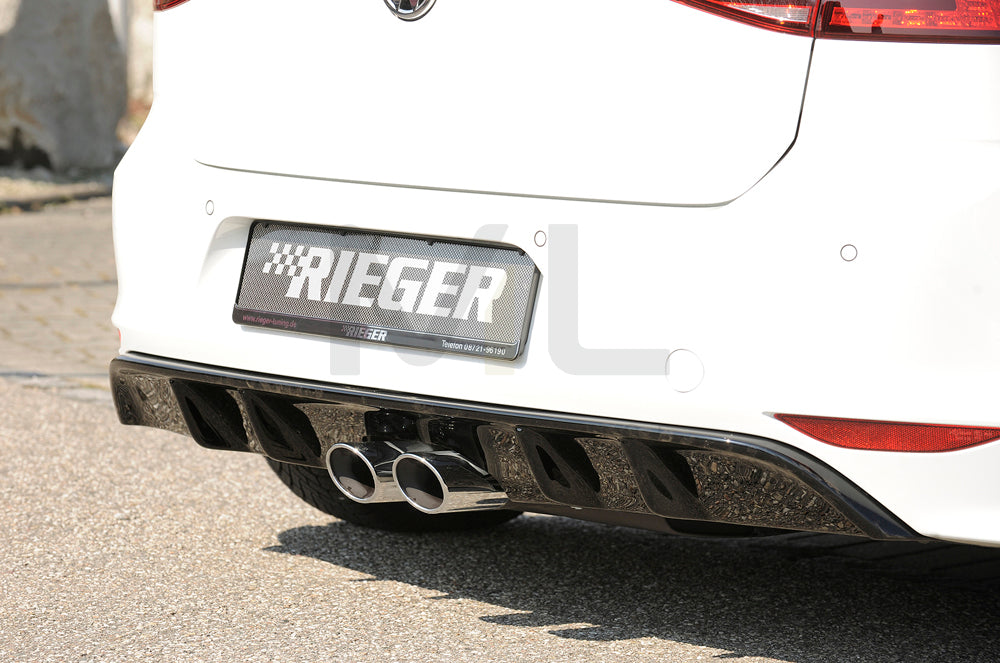 Rieger 00088093 VW Mk7 Golf Rear Diffuser 1 | ML Performance UK Car Parts