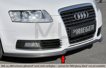 Rieger 00088034 Audi 4F A6 Front Splitter 1 | ML Performance UK Car Parts