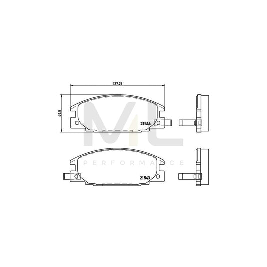 Brembo P 59 015 Brake Pad Set With Acoustic Wear Warning | ML Performance Car Parts
