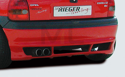 Rieger 00058816 Opel Corsa B Rear Diffuser 1 | ML Performance UK Car Parts