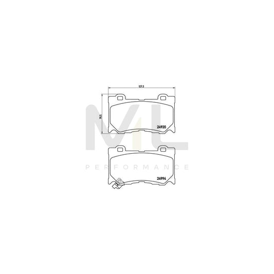 Brembo P 56 084 Brake Pad Set With Acoustic Wear Warning | ML Performance Car Parts