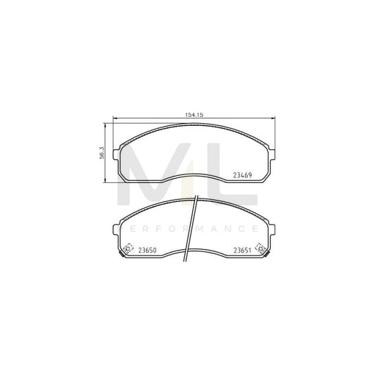 Brembo P 30 091 Brake Pad Set With Acoustic Wear Warning | ML Performance Car Parts