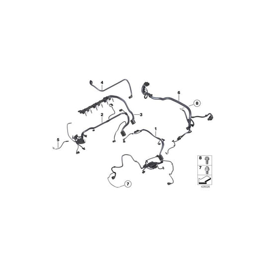 Genuine BMW 12517631759 F02 F12 F06 Wiring Harness, Eng. Sensoric Module 2 (Inc. Hybrid 7L, X3 35iX & Hybrid 7) | ML Performance UK Car Parts