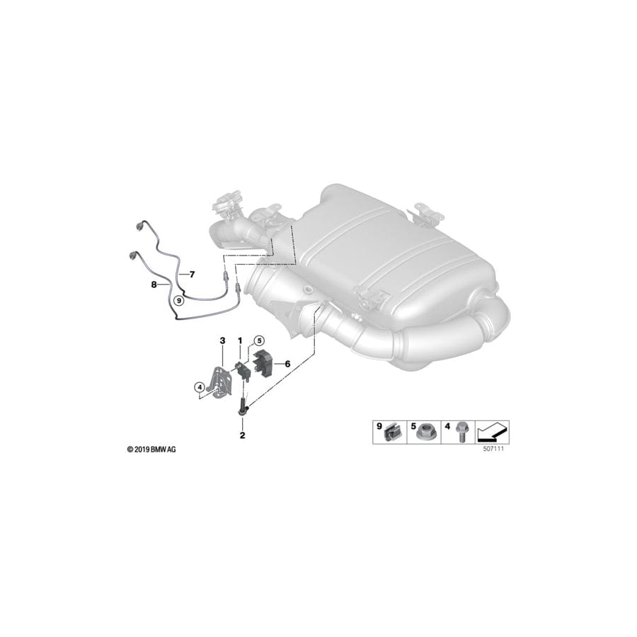 Genuine BMW 11788742711 Temperature Sensor, Exhaust (Inc. i8) | ML Performance UK Car Parts