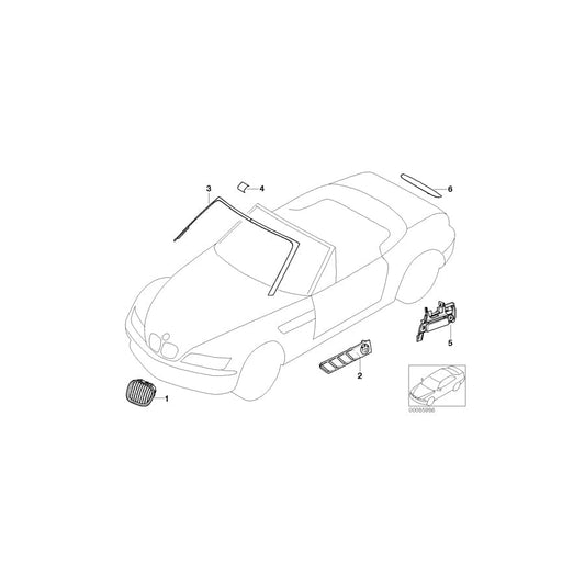 Genuine BMW 51218401630 E36 Catch With Key Code Right CHROM (Inc. Z3 2.8, Z3 3.0i & Z3 M) | ML Performance UK Car Parts