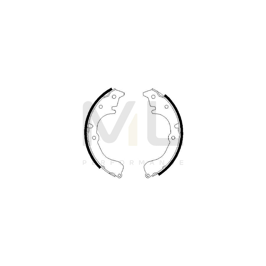 BOSCH 0 986 487 453 Brake Shoe Set | ML Performance Car Parts