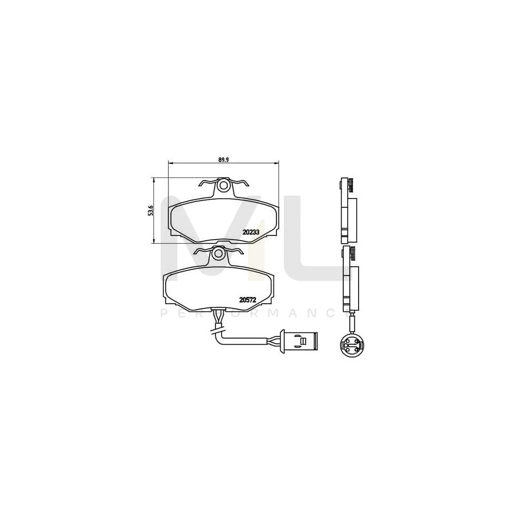 Brembo P 36 006 Brake Pad Set With Brake Caliper Screws | ML Performance Car Parts