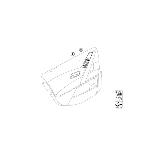 Genuine BMW 61316951922 E60 E61 Window Lifter Switch, Driver'S Side BRAUN (Inc. 530i, 525d & 520i) | ML Performance UK Car Parts