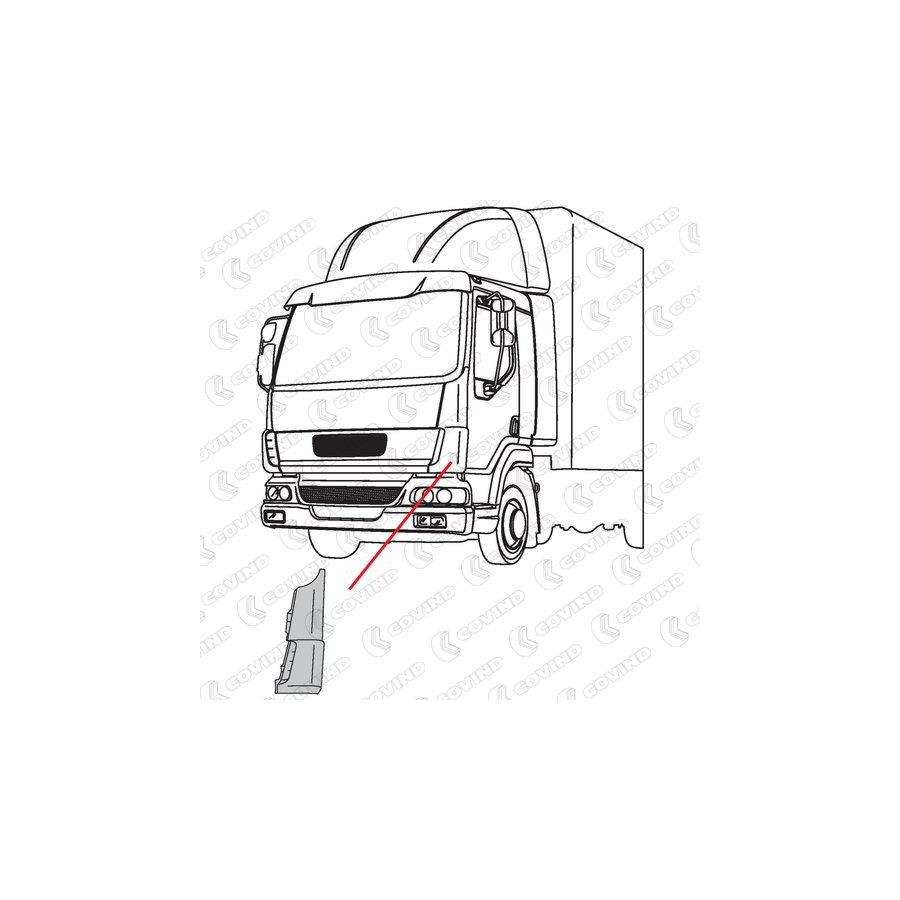 Covind Lf0/161 Air Deflector, Driver Cab | ML Performance UK