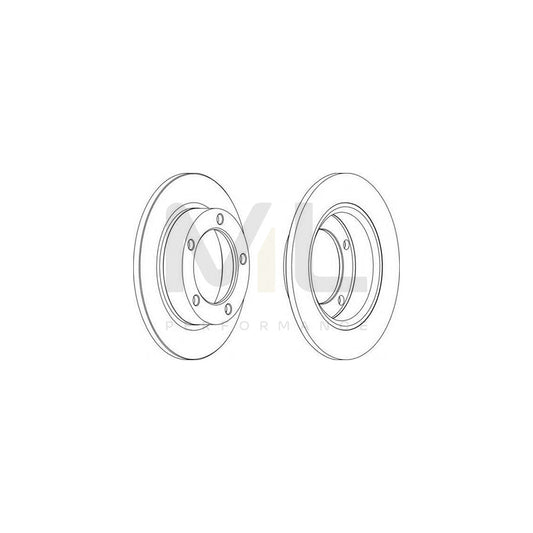 FERODO DDF092-1 Brake Disc Solid | ML Performance Car Parts