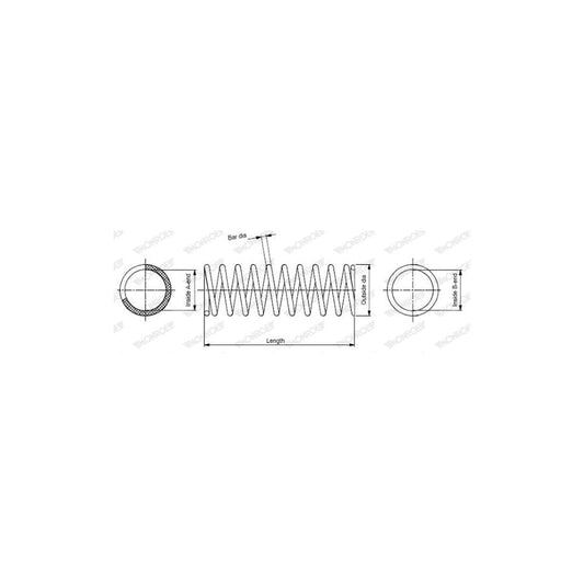 Monroe SP0199 Coil Spring Suitable For Mercedes-Benz S-Class