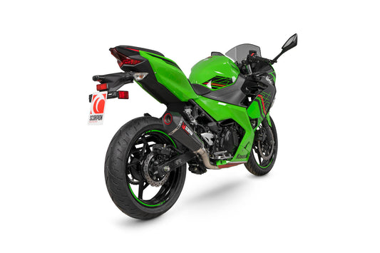Scorpion RKA143SYSCEO Kawasaki Ninja 400 Serket Taper Race System - Carbon Fibre Sleeve | ML Performance UK UK