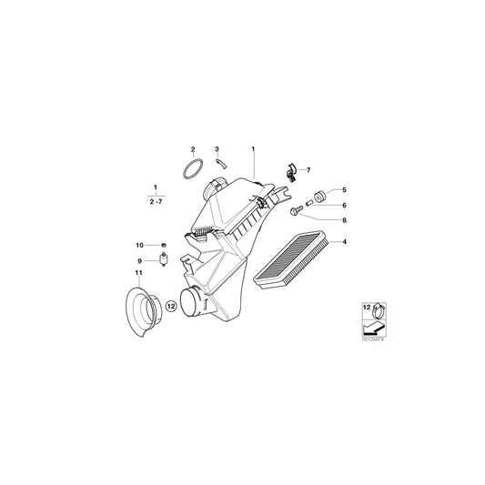 Genuine BMW 13711407998 E52 Intake Muffler Right (Inc.  & Z8) | ML Performance UK Car Parts