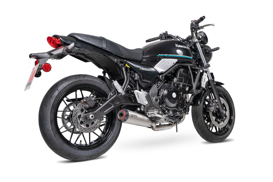 Scorpion PKA142SYSSEO Kawasaki Z650 RS Red Power Full System - Stainless Steel Sleeve | ML Performance UK UK