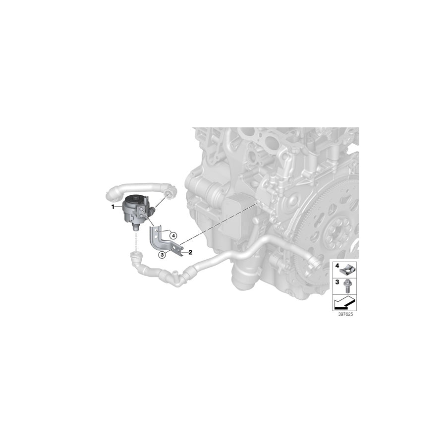 Genuine BMW 11518604610 F39 F48 Bracket For Coolant Pump, Electric (Inc. JCW ALL4, Cooper & X1 25iX) | ML Performance UK Car Parts
