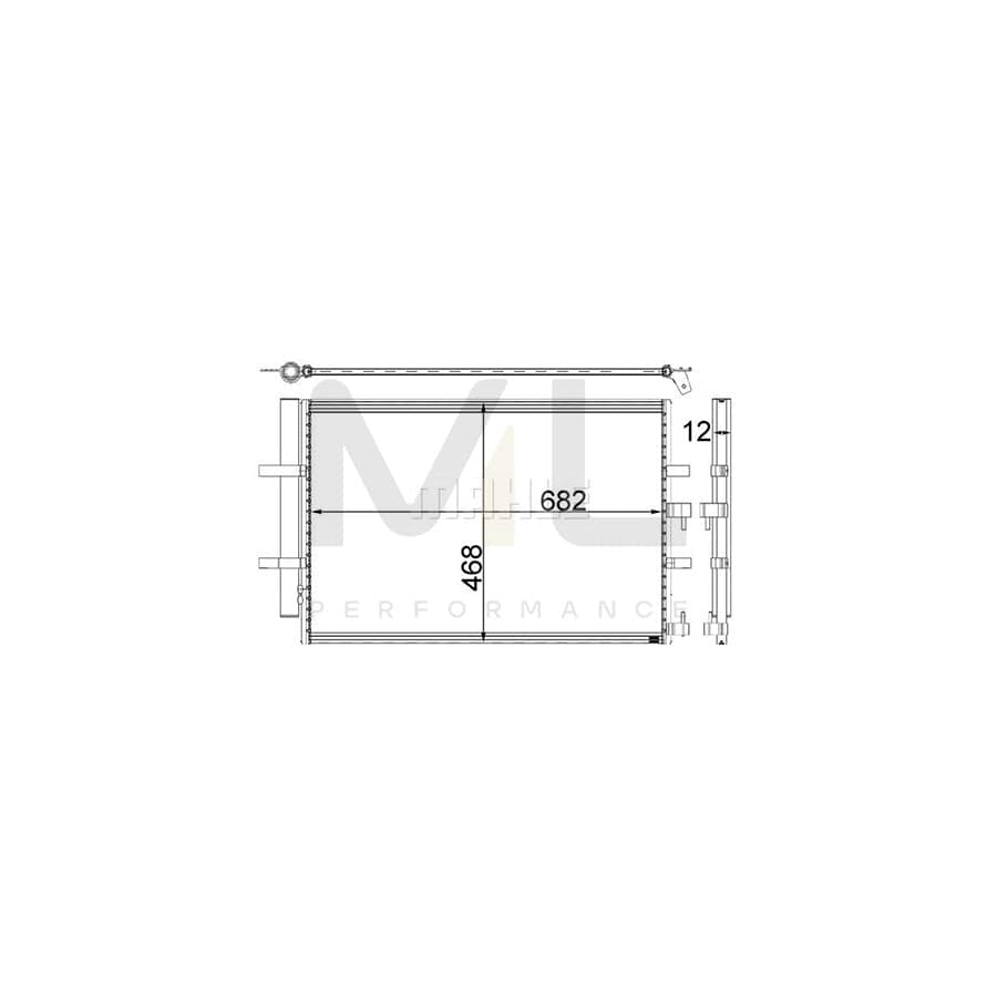 MAHLE ORIGINAL AC 32 000P Air conditioning condenser with dryer | ML Performance Car Parts