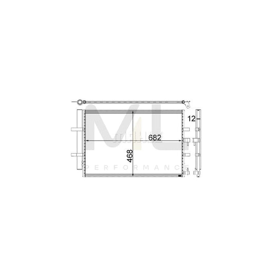MAHLE ORIGINAL AC 32 000P Air conditioning condenser with dryer | ML Performance Car Parts
