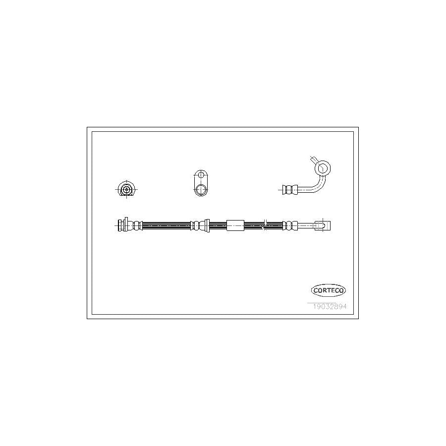Corteco 19032894 Brake Hose For Honda Civic | ML Performance UK