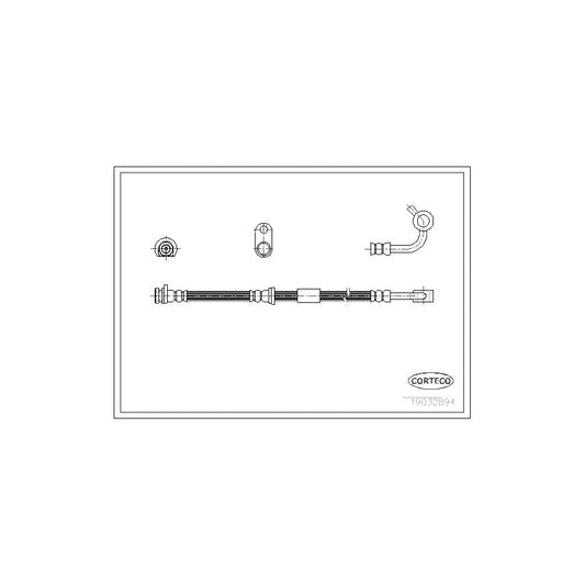 Corteco 19032894 Brake Hose For Honda Civic | ML Performance UK
