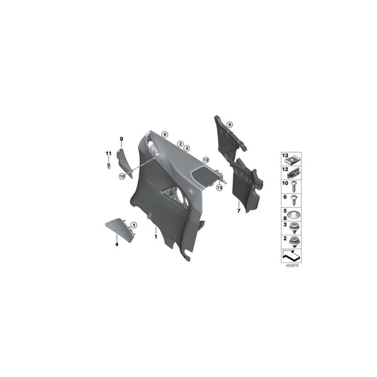 Genuine BMW 51418469107 F91 Lateral Trim Panel, Left SILVERSTONE (Inc. M8) | ML Performance UK