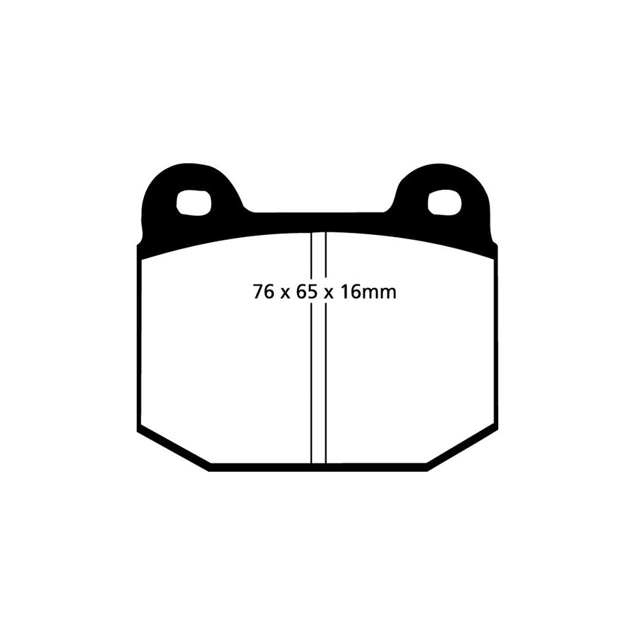 EBC DP2197 Alfa Romeo BMW Opel Vauxhall Greenstuff Front Brake Pads - ATE/Girling/TRW/Bendix Caliper 2 | ML Performance UK Car Parts