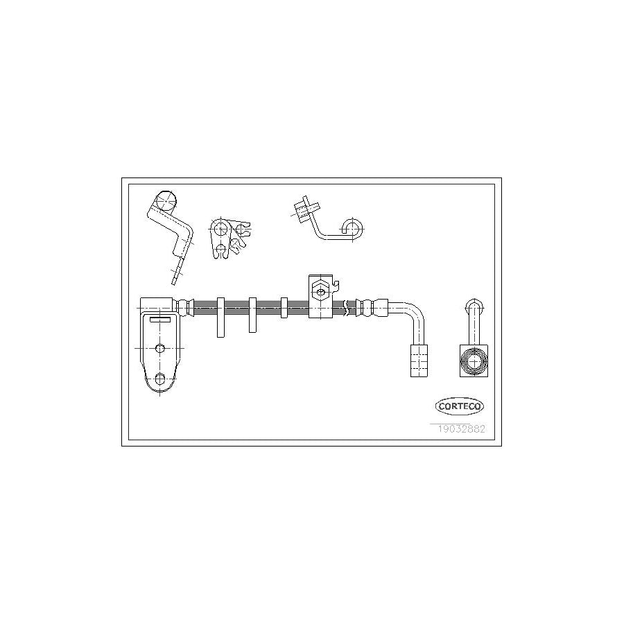 Corteco 19032882 Brake Hose For Chrysler Neon I | ML Performance UK