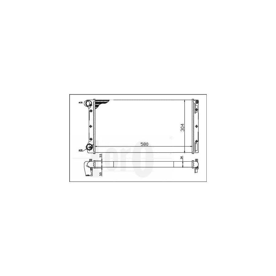 Abakus 0160170025 Engine Radiator | ML Performance UK