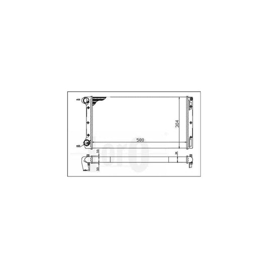 Abakus 0160170025 Engine Radiator | ML Performance UK