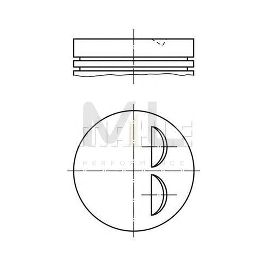 MAHLE ORIGINAL 034 86 00 Piston 82,51 mm, with piston rings | ML Performance Car Parts