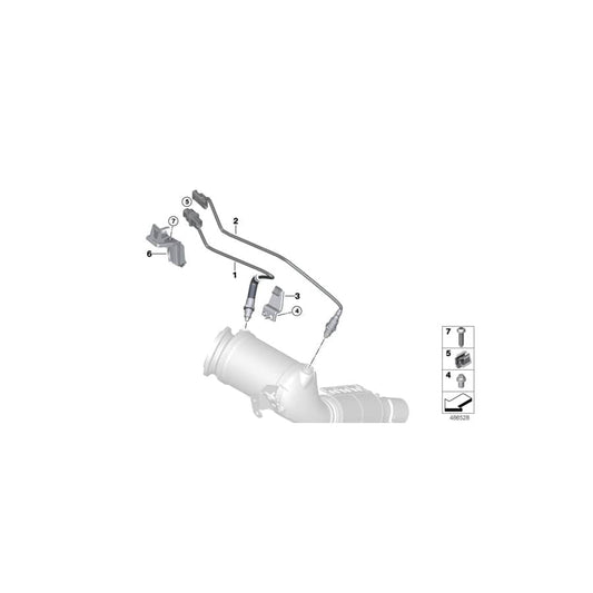 Genuine BMW 11788631393 F56 F40 Lambda Monitor Sensor (Inc. JCW ALL4, One & X2 20i) | ML Performance UK Car Parts