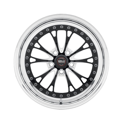 Weld 94HB7050B22A Vitesse Wheel 17x5 5x4.75 ET-20 BS2.2 Black Center - Polished Shell