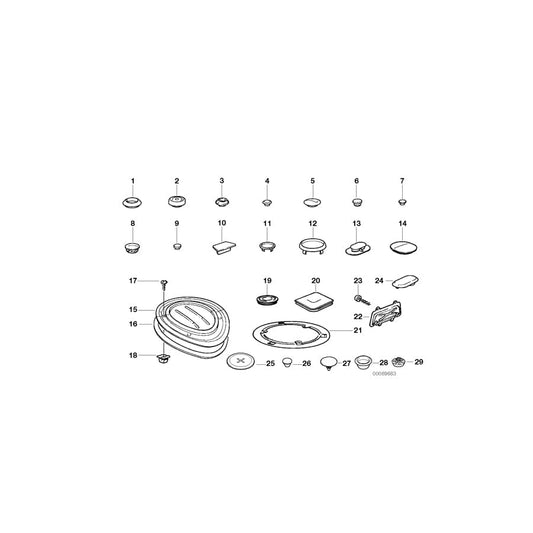 Genuine BMW 51718400005 E36 Emergency Wheel Bump Stop (Inc. Z3 2.5, Z3 2.5i & Z3 1.9) | ML Performance UK Car Parts
