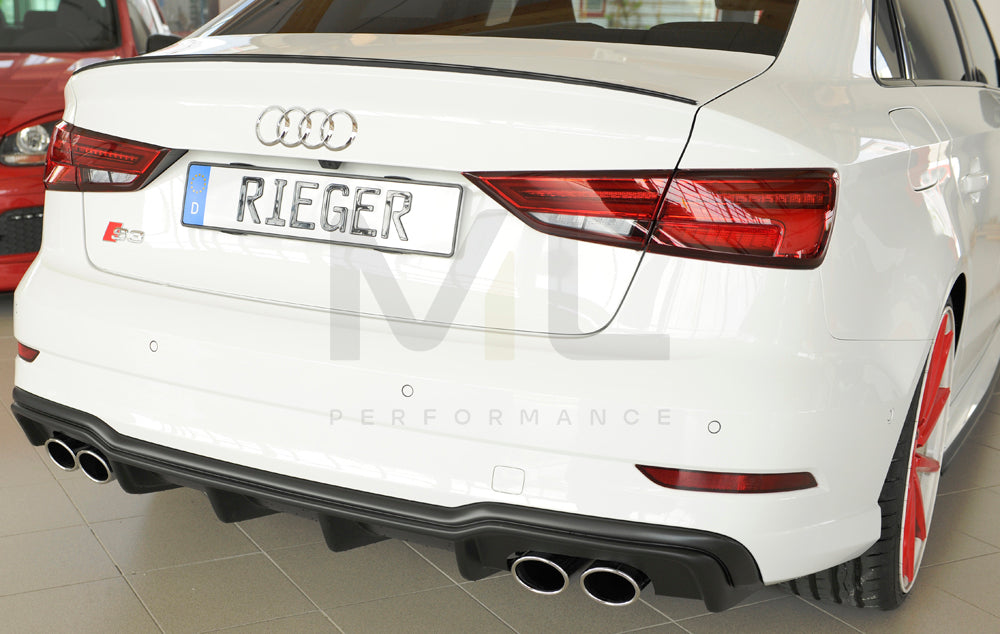 Rieger 00056825 Audi 8V S3 Rear Diffuser 6 | ML Performance UK Car Parts