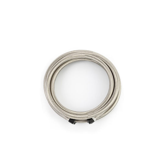 Mishimoto MMSBH-06180-CS 15Ft Stainless Steel Braided Hose w/ -6AN Fittings - Stainless