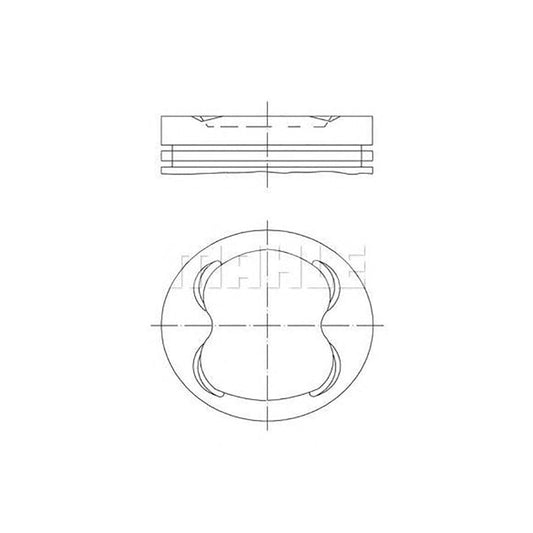 MAHLE ORIGINAL 607 45 02 Piston 87 mm, with piston rings | ML Performance Car Parts