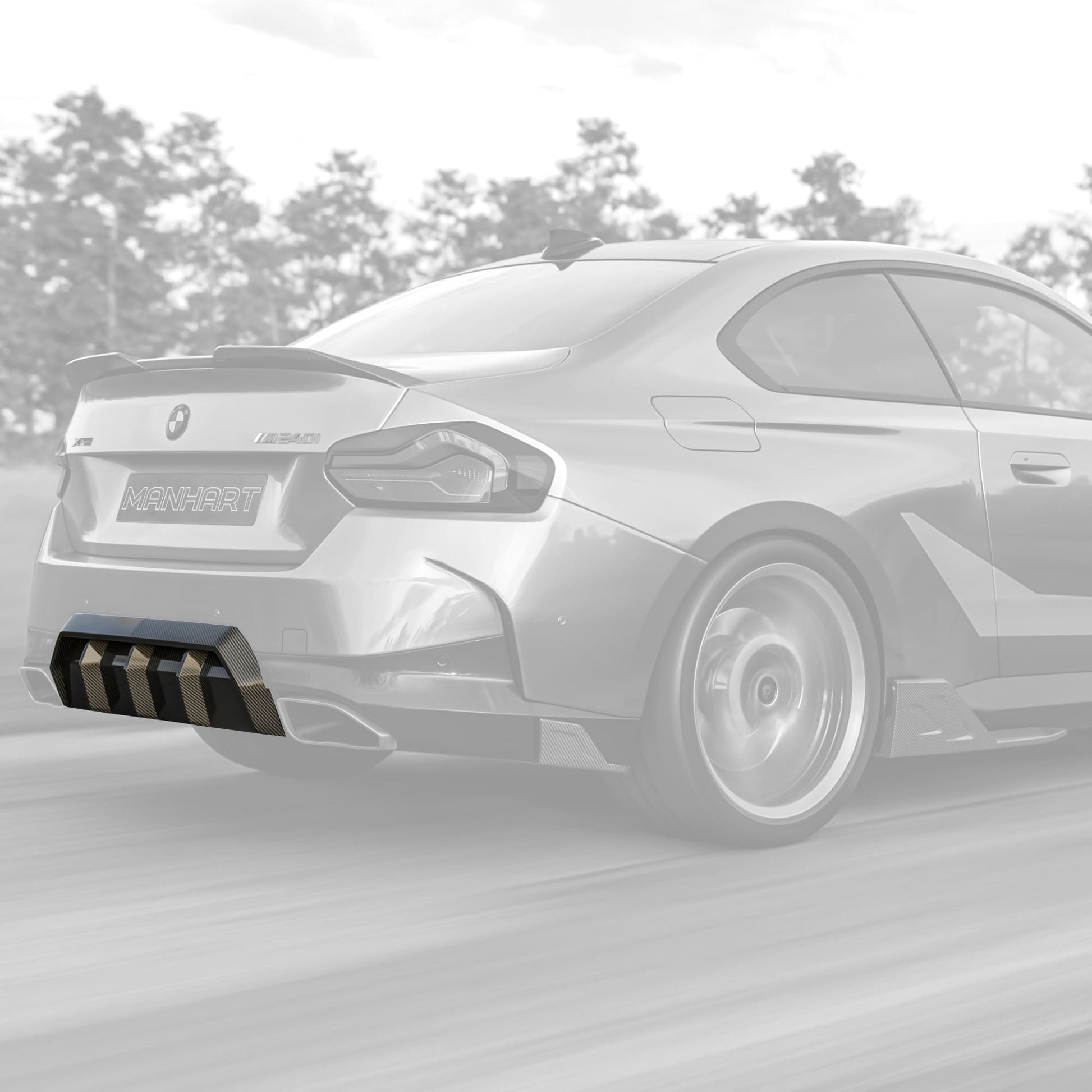 MANHART CARBON REAR DIFFUSER FOR BMW G42 M240I